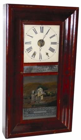 Chauncey Jerome, New Haven, Conn., 8 day OG weight clock. — Antique Clocks Price Guide