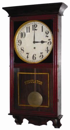 Wm. L. Gilbert Clock Co. box regulator, "University", ca 1913. — Antique Clocks Price Guide
