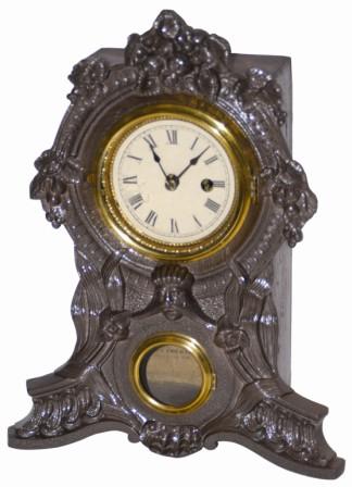 American Clock Company iron front shelf clock, "Zephyr", ca 1851. They were agents for many clock companies. — Antique Clocks Price Guide