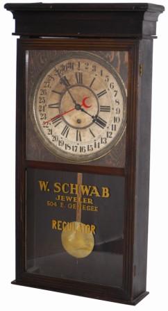 Sessions Clock Co. Regulator / Calendar, ca 1908. — Antique Clocks Price Guide