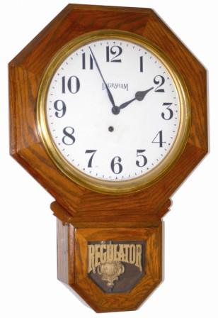 E. Ingraham Co. hanging short drop clock, "Bristol", ca 1934. — Antique Clocks Price Guide