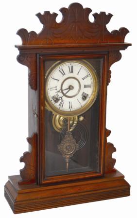 E. N. Welch Clock Co. walnut parlor clock, "Garcia", ca 1889. — Antique Clocks Price Guide