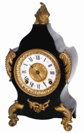Ansonia Clock Co. enameled iron case, "Calais", ca 1904. — Antique Clocks Price Guide