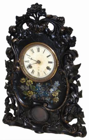 Iron front clock. I suspect this clock has been in New York since it was made in the 1850's. — Antique Clocks Price Guide