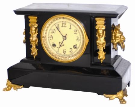 New Haven Clock Co. enameled iron case, "Fayette", ca 1911. — Antique Clocks Price Guide
