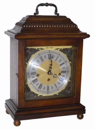 Herschede Clock Co. mahogany mantle clock. — Antique Clocks Price Guide