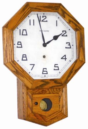 New Haven Clock Co. "12 Inch Drop Octagon", ca 1929. — Antique Clocks Price Guide