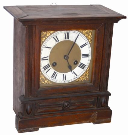 German cabinet cased clock, made by, "Haas and Soehne" (Sons) in the Black Forest, Germany, sometime in the late 1800's or early 1900's, for they went out of business by 1920. — Antique Clocks Price Guide