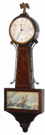 E. Ingraham and Co. banjo clock, "Natal", ca 1934. — Antique Clocks Price Guide
