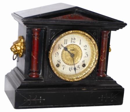 E. Ingraham Company, enameled wood case, "Exotic", ca 1889. — Antique Clocks Price Guide