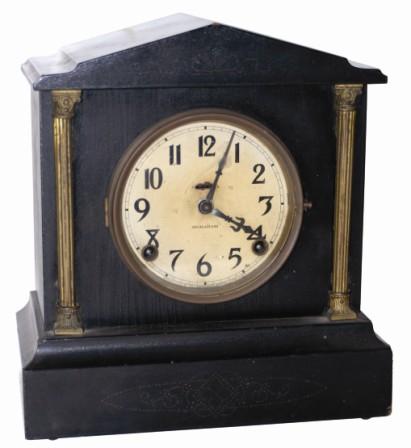 E. Ingraham Clock Co. enameled wood case, "Ivan", ca 1907. — Antique Clocks Price Guide
