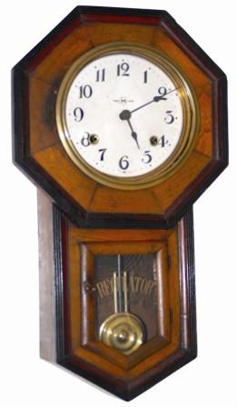 Japanese short drop, ca around 1900. This case is 20" tall, complete, but not as many frills as No. 779. — Antique Clocks Price Guide
