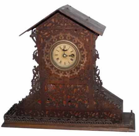 Seth Thomas Clock Co. fretwork mantle clock. — Antique Clocks Price Guide