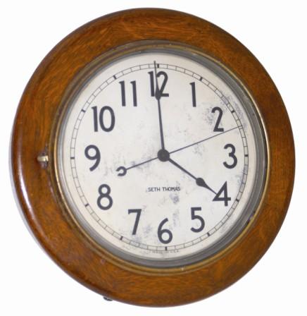 Seth Thomas Clock Co. hanging electric gallery clock, "Deputy 2 - 1936". — Antique Clocks Price Guide