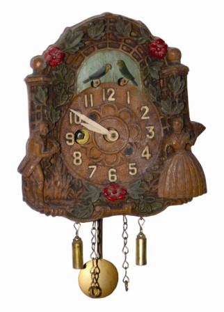 Keebler Clock Co. "Love Birds", ca 1936. — Antique Clocks Price Guide