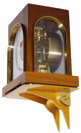 Brass wall bracket/shelf, made specifically to hold the ever poplar Atmos clock. Brass with 24K gold plating. — Antique Clocks Price Guide