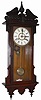 Waterbury Clock Co. hanging oak cased clock, "Eton", ca 1906.
