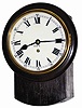 English small short drop clock with a single fusee movement. It is only 13.5" high from stem to stern.