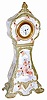 Ansonia Clock Co. miniature porcelain "tall case" clock, ca 1904.