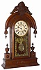 New Haven Clock Co. walnut parlor clock, "Elbe", ca 1880.