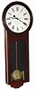 Rare Atkins Clock Company, 30 day Extra, ca 1869. This early rosewood case has a molded bezel opening from the bottom, flat sides by the door and a triangular bottom.