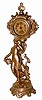 Wm. L. Gilbert Clock Co. novelty clock, featuring a lady and clock.