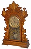 Seth Thomas Clock Co. oak cased clock, one of the College Series, the "Harvard", ca 1900.