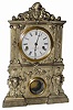 Chauncey Jerome, printed on the original dial of this 15.5" high iron front case.