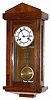 German box clock. The walnut case is only 24" tall, clean, polished, complete, and in excellent original condition.