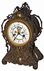 Waterbury Clock Co. metal clock, ca 1900.