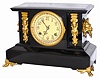 New Haven Clock Co. enameled iron case, "Fayette", ca 1911.