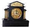 Ansonia Clock Co. enameled iron case, "Ormonde", ca 1914.