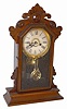 E. Ingraham Clock Co. walnut parlor clock, "Halcyon", ca 1881.