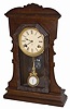 Ansonia Clock Co. walnut parlor clock, 21" high, complete and original.