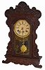 Waterbury Clock Co. walnut parlor clock, "Felix", ca 1906.