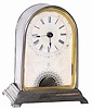 Jerome nickel plated alarm clock, identical to No. 672 except it has an alarm, ands the 6" high case is exceptionally nice and clean.