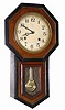 Japanese short drop clock, ca 1900-1920.