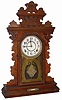 E. Ingraham Clock Co. oak kitchen clock, ca late 1800's.