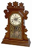 E. Ingraham Clock Co. walnut parlor clock, "Juno", ca 1889.