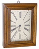 Made by the Ansonia Clock Co. N.Y .U.S.A. / Licensed by Waltham Watch Company / Patent No. 1375713, copied from the silver dial of this little hanging clock.