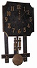 Mission - wall clock. Oak case is 23" high, complete, original, and filthy dirty.
