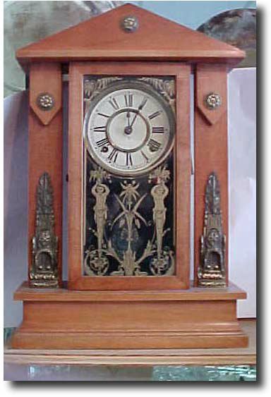 Gilbert Clock Co. Egyptian Revival shelf clock, early 20th century — Antique Clocks Price Guide
