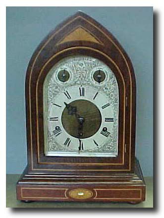German Lancet mantle clock, c.1910 — Antique Clocks Price Guide