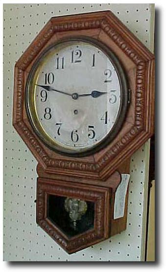 Waterbury schoolhouse clock, circa 1890 — Antique Clocks Price Guide