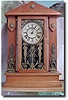 Gilbert Clock Co. Egyptian Revival shelf clock, early 20th century