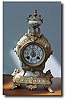 Fancy gilded French mantle clock, circa 1900