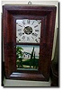 American Mahogany OG clock, circa 1840