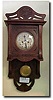 German "free swinger" wall clock, circa 1890