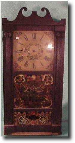 Triple Decker Pillar and Scroll clock, Jerome Thompson — Antique Clocks Price Guide
