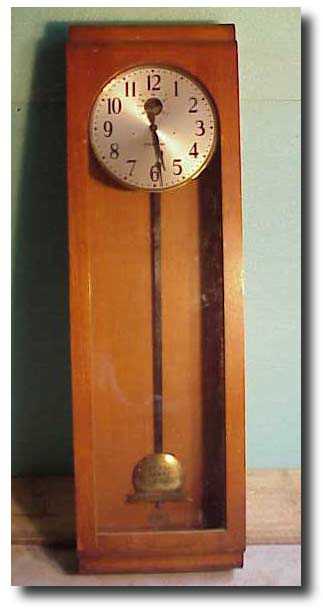 Stromberg oak cased electric master clock — Antique Clocks Price Guide